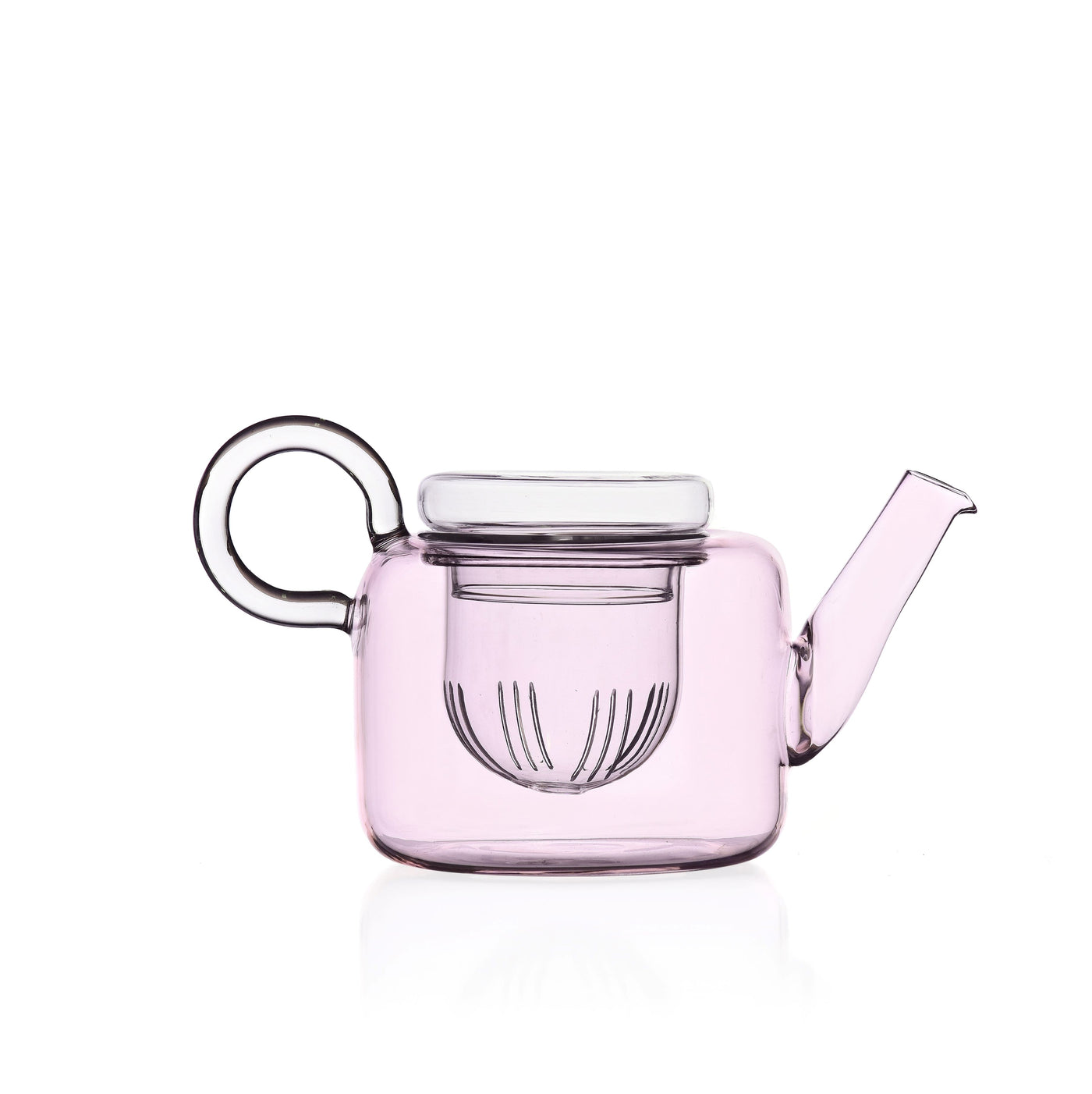 Ichendorf Milano Pink Small Glass Teapot with Filter