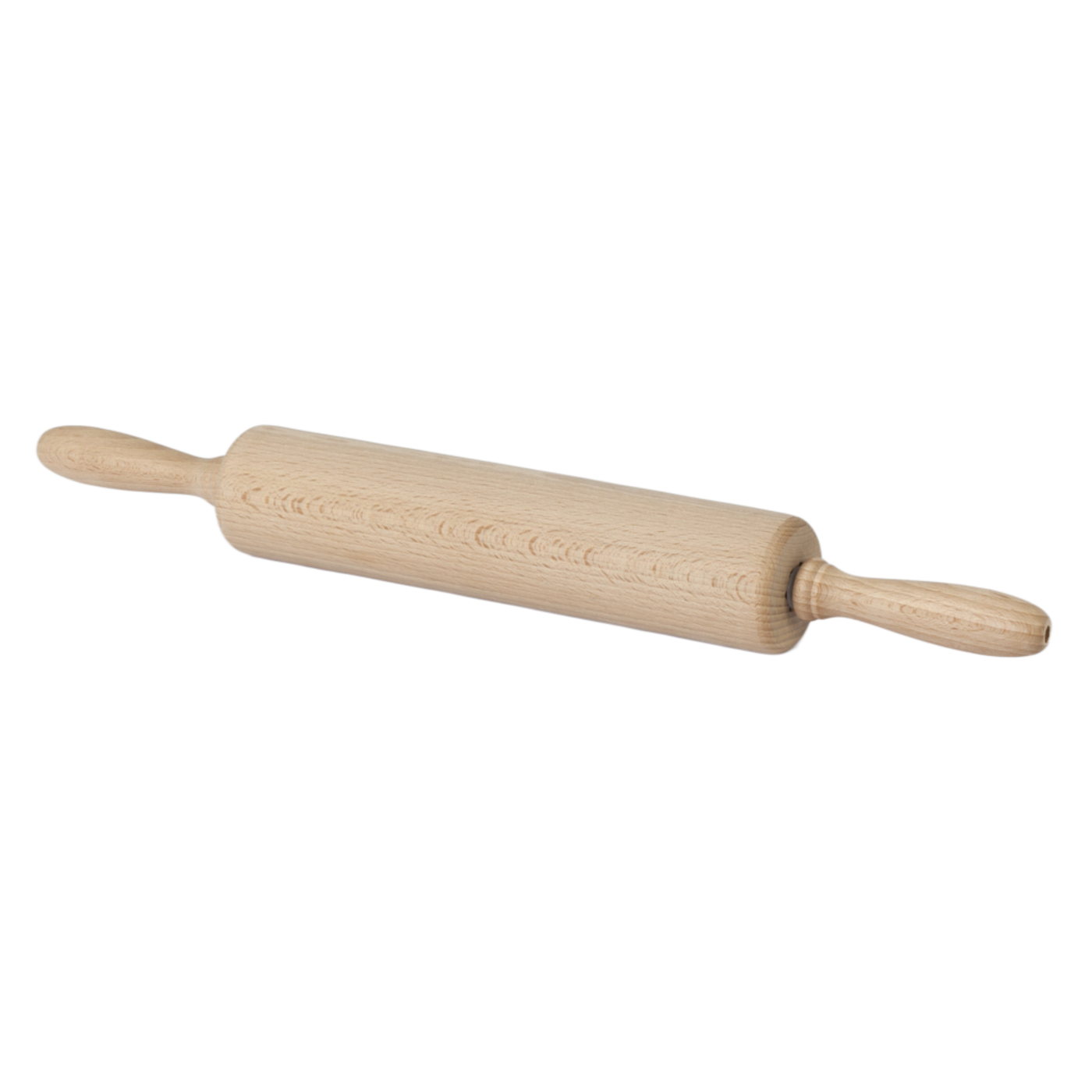 Beech Wood Rolling Pin with Rotating Handles