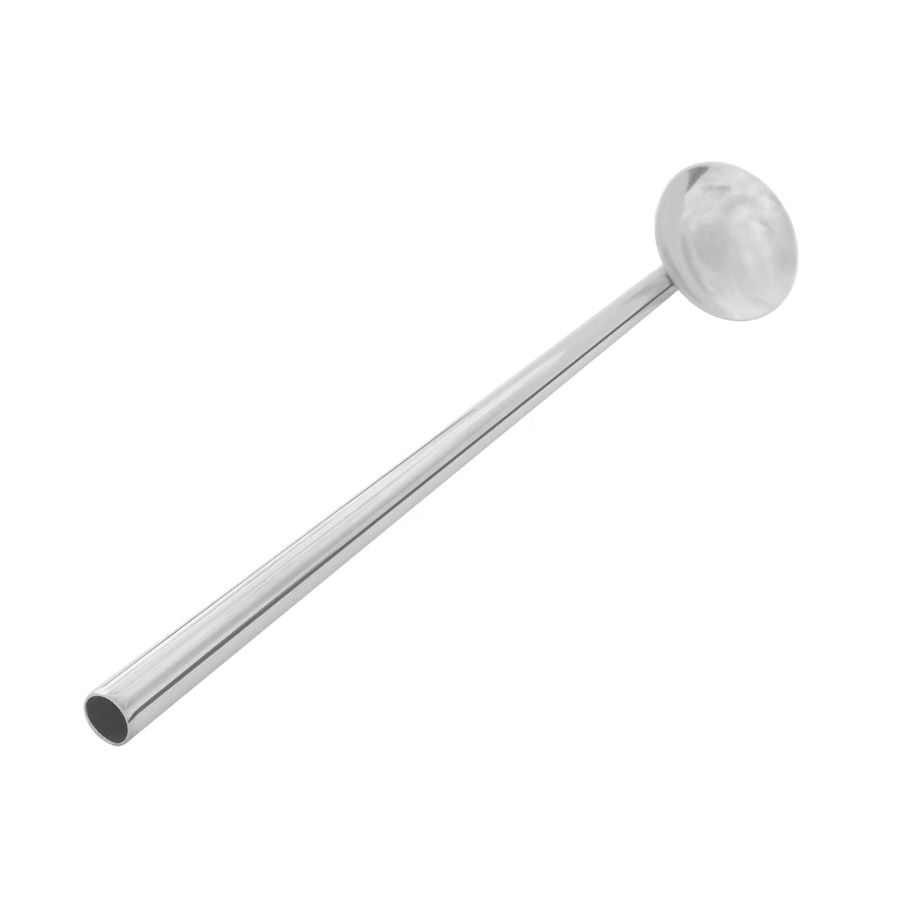 Silver Reusable Spoon Straw (6 pcs)