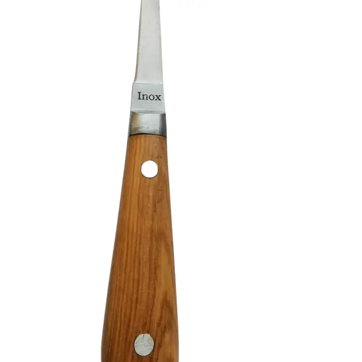 Oyster Lancet with Olive Wood Handle