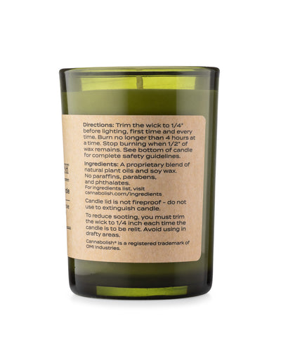 Cannabis Odor Removing Wintergreen Candle, 7oz